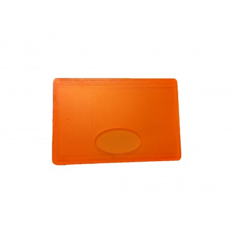 Porte carte rigide orange...