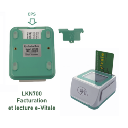 LKN700 - Lecteur Carte Vitale et eVitale bifente avec CPS cachée